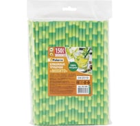 Бумажные трубочки PATERRA Мохито 6х200 мм. 150 шт 401-900