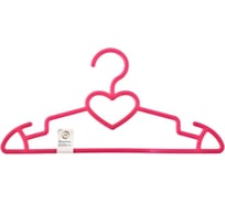 Пластиковая вешалка для верхней одежды Elfe 41 см, цветная, сердечко 92932
