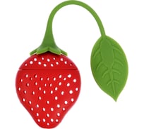 Силиконовое ситечко для заваривания чая MARMITON Клубника, 20х5х2 см 16142