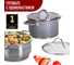 Кастрюля с крышкой MAYER&BOCH 20 см, 3.8 л, из нержавеющей стали 31276 10