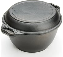 Кастрюля с крышкой MAYER&BOCH 2в1, 3 л, 24 см, чугунная 26025