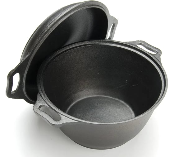 Кастрюля с крышкой MAYER&BOCH 2в1, 3 л, 24 см, чугунная 26025