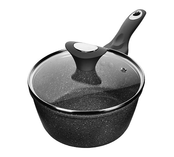 Ковш с крышкой MAYER&BOCH 1.7 л, 18 см, из алюминия, с антипригарным покрытием 25074