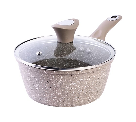 Ковш с крышкой MAYER&BOCH 1.7 л, 18 см, из алюминия, с антипригарным покрытием 25077