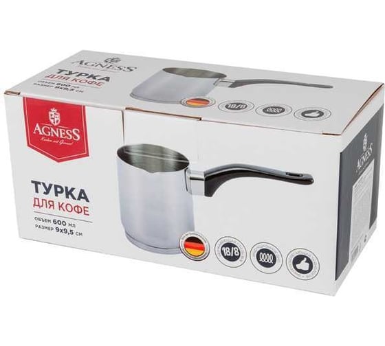 Турка Agness MIDNIGHT с индукционным дном 914-051