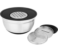 Миска Agness 6 в 1, с крышкой, с 3-мя съемными терками 880-128