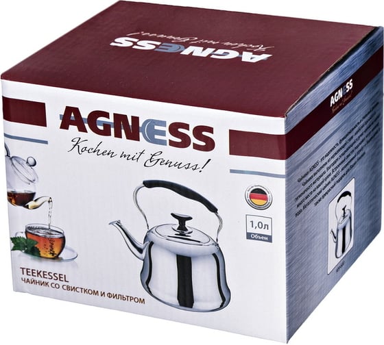 Чайник Agness со встроенным свистком 909-600