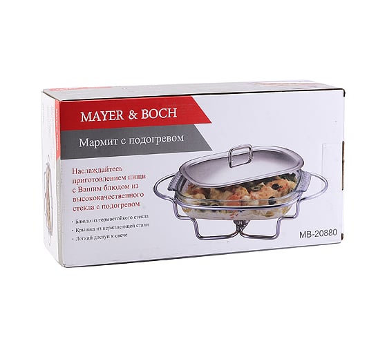 Фондюшница MAYER&BOCH 1.5 л, из нержавеющей стали, с 1 свечой 20880