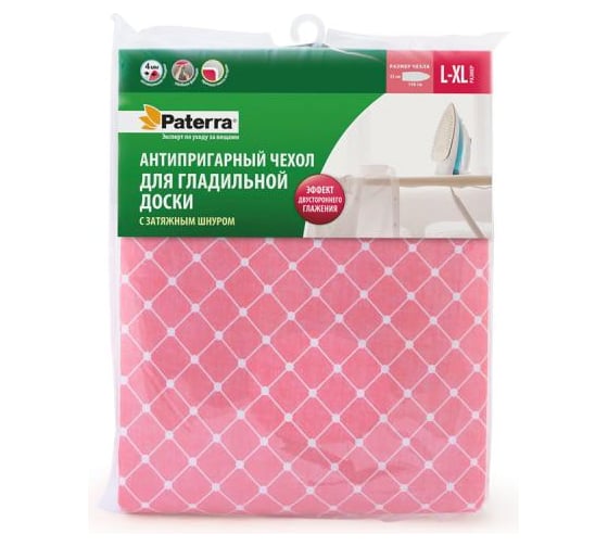 Антипригарный чехол для гладильной доски PATERRA с поролоном 4см 402-486 1