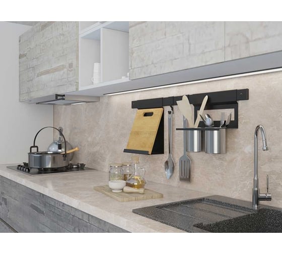 Держатель для 2-х стаканов MAKMART 280x130x180 мм, отделка черный бархат, матовый RS.2A.3019.9005