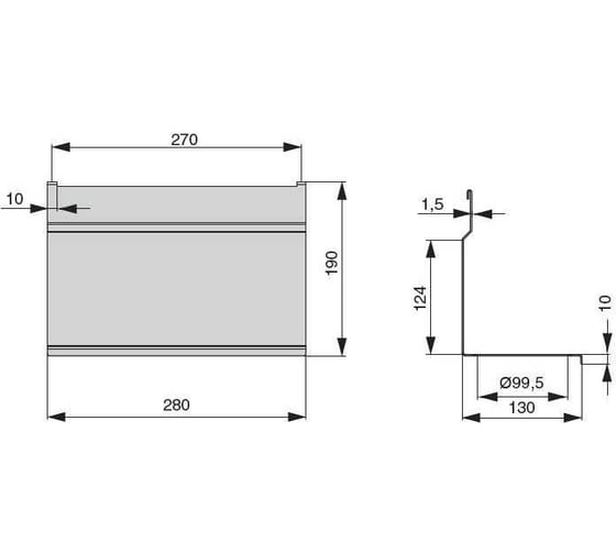 Держатель для 2-х стаканов MAKMART 280x130x180мм отделка белый бархат, матовый RS.1A.3019.9016