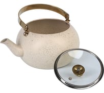 Чайник OMS collection с антипригарным покрытием, размер L - 2 л, цвет айвори 8212-L-IVR