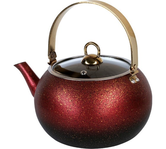Чайник OMS collection с антипригарным покрытием, размер XL - 3 л, цвет красный 8212-XL-Rd
