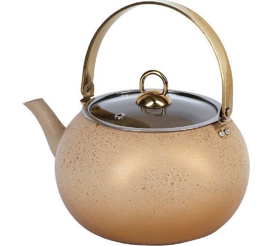 Чайник OMS collection с антипригарным покрытием, размер XL - 3 л, цвет кремовый 8212-XL-CRM