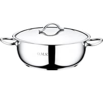 Сотейник OMS collection с крышкой стальной 34x12 см 10,4 л 2006-34