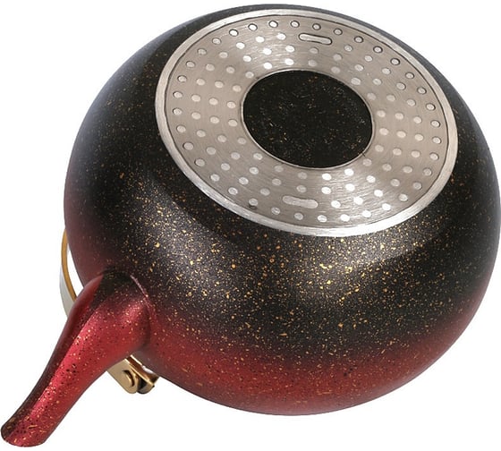 Чайник OMS collection с антипригарным покрытием, размер S - 1 л, цвет красный 8212-S-Rd