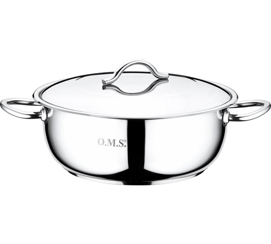 Сотейник OMS collection с крышкой стальной 36x14 см 12,7 л 2006-36