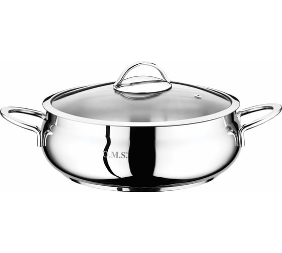 Сотейник OMS collection со стеклянной крышкой 30x10 см 6,5 л 2031L-30 1
