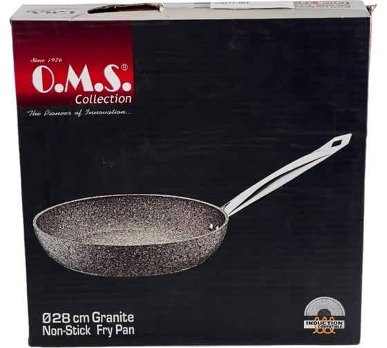 Сковорода OMS collection 20x5 см с антипригарным покрытием, цвет песочный 3207-20-IND-KMBJ