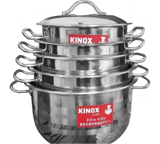 Набор кухонной посуды OMS collection из 10 5/5 предметов крышки стaльные KINOX КХ-146 1
