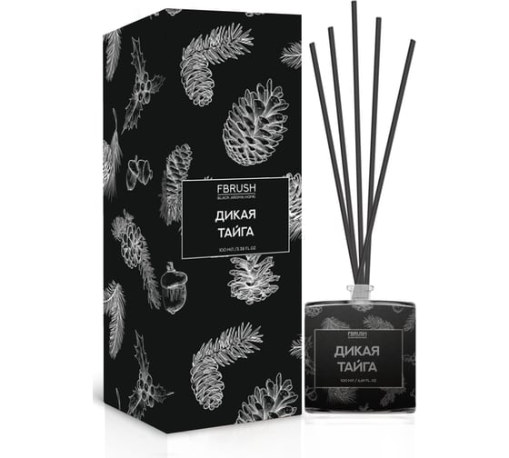 Диффузор Fbrush BLACK AROMA HOME Дикая тайга 100 мл DSB100-7 1