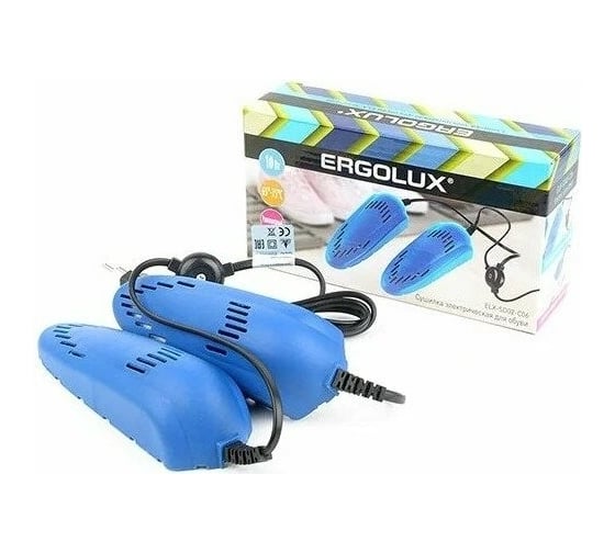 Синяя электрическая сушилка для обуви ERGOLUX ELX-SD02-C06 13980