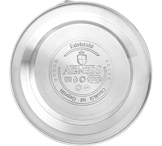 Чайник Agness со свистком, 3 л, нержавеющая сталь 937-882