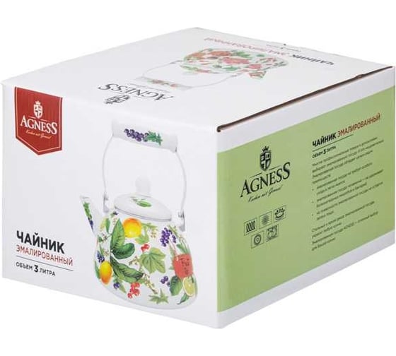 Эмалированный чайник Agness 934-587
