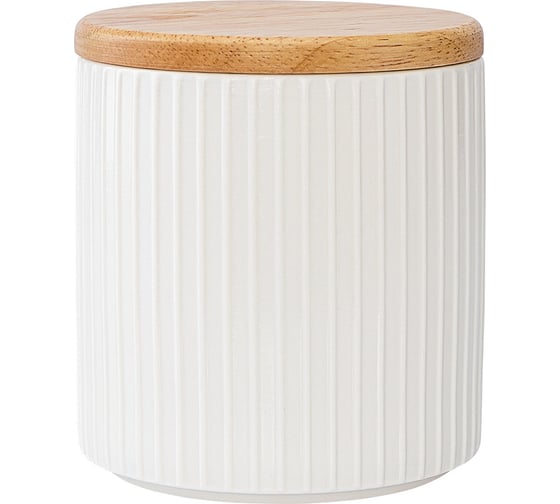 Банка для хранения с бамбуковой крышкой Liberty Jones Soft Ripples, Dual Glazing, 750 мл LJ000019