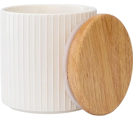 Банка для хранения с бамбуковой крышкой Liberty Jones Soft Ripples, Dual Glazing, 750 мл LJ000019