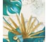 Картина Fbrush Тропические листья с золотом 2 30x30 см kt35-13986 1