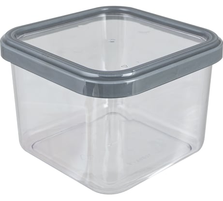 Банка для сыпучих продуктов Полимербыт CUBBO SCANDI 0,6 л, серый 432660500