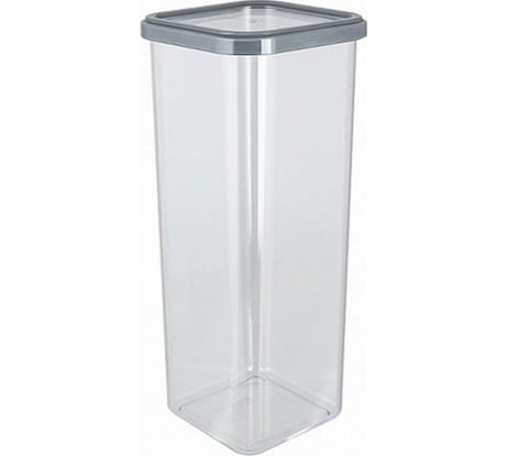 Банка для сыпучих продуктов Полимербыт CUBBO SCANDI 2,2 л, серый 432680500