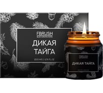 Соевая свеча Fbrush BLACK AROMA HOME Дикая тайга 200 мл SSB200-7