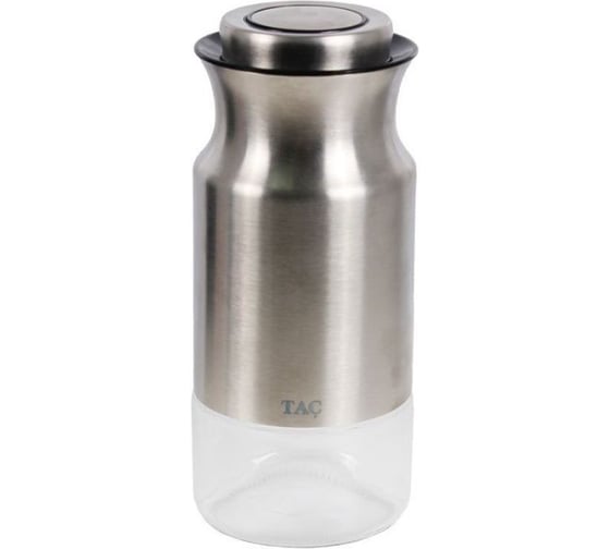 Банка для сыпучих продуктов BRADEX TAC 1100мл, серебряная TK 0405