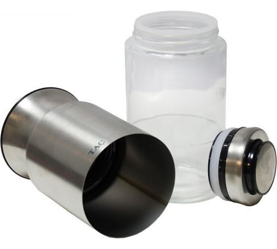 Банка для сыпучих продуктов BRADEX TAC 1100мл, серебряная TK 0405