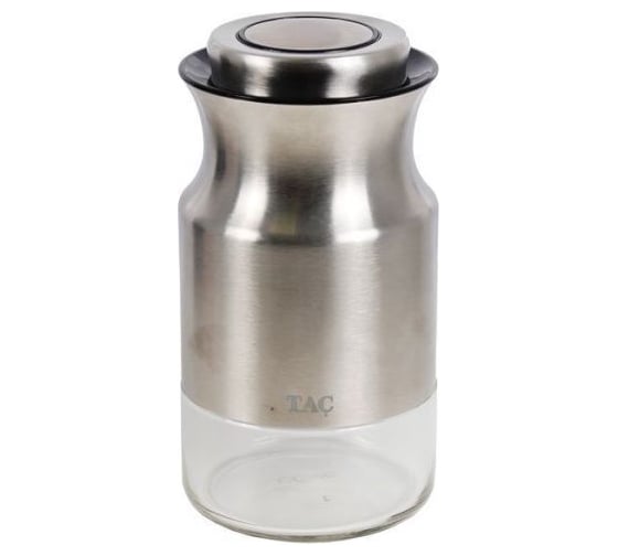 Банка для сыпучих продуктов BRADEX TAC 840 мл, серебряная TK 0403