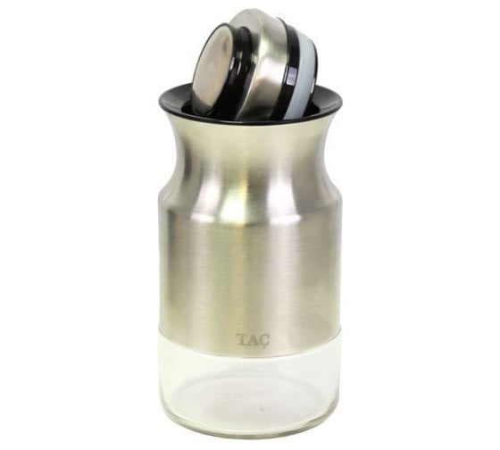 Банка для сыпучих продуктов BRADEX TAC 840 мл, серебряная TK 0403