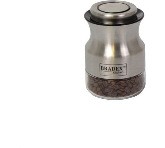 Банка для сыпучих продуктов BRADEX стальная, 550мл TK 0382