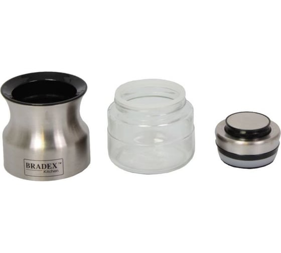 Банка для сыпучих продуктов BRADEX стальная, 550мл TK 0382