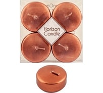 Плавающая свеча MIR LIGHT h25 мм, d50 мм, 4 шт./уп., бронзовая "Horizon Candles" СС-77278