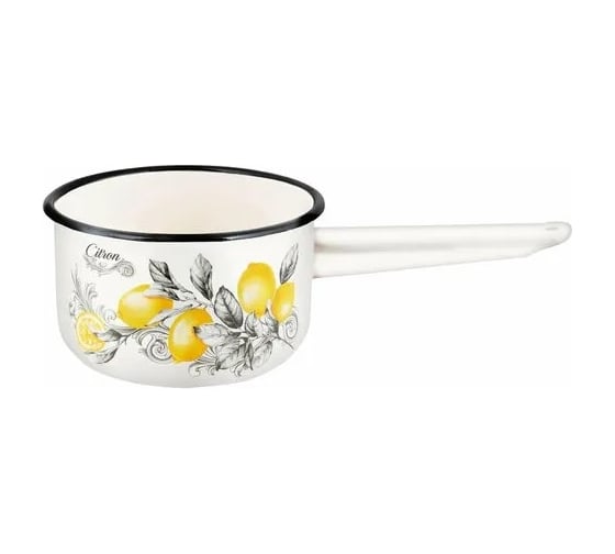 Ковш Appetite эмаль 1,5 л цилиндрический без крышки citron 550003008