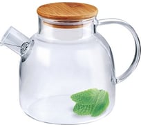 Заварочный чайник Appetite стекло 1,5 л бамбуковая крышка studio BMT-1500