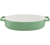 Керамическая форма appetite овальная, 32x17,5x6,5 см, зеленый twist YB00032O-GR