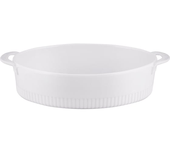 Керамическая форма appetite овальная, 33,5x20x6 см, белый monblan YB00033O-WH