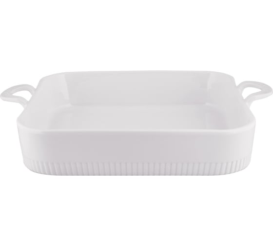 Керамическая форма appetite квадратная, 35,5x29x6 см, белый monblan YB00035S-WH
