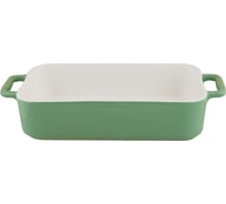 Керамическая форма appetite прямоугольная, 27,5x15x6,5 см, зеленый twist YB00027RC-GR