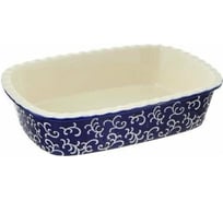 Керамическая форма appetite прямоугольная, 30x22x7,5 см, синий YR2026G-12