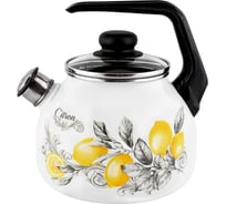 Эмалированный чайник со свистком appetite 3 л, citron 550003009
