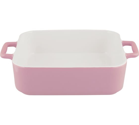 Керамическая форма appetite квадратная, 33x27x6,5 см, розовый twist YB00033S-PN
